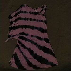 Asymmetrical long body tank top